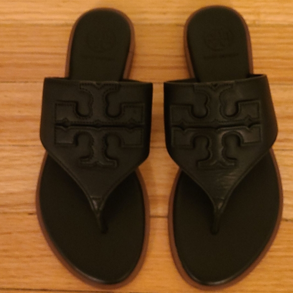 Tory Burch logo sandals